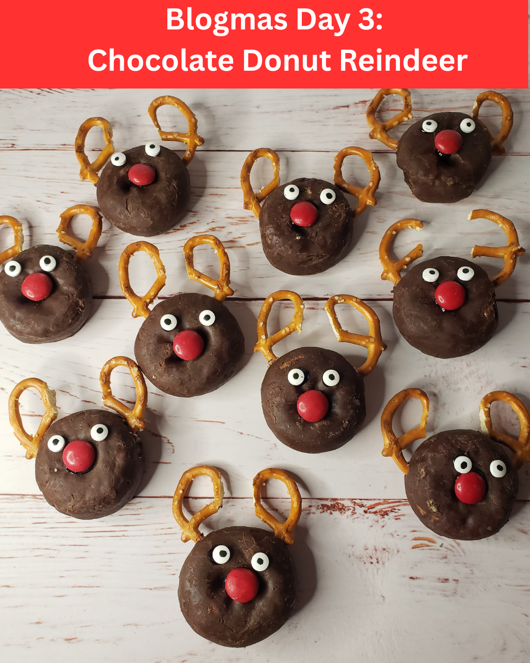 Chocolate Donut Reindeer – Easy Holiday Breakfast Fun!